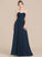 A-Line Length Sweetheart Fabric Neckline Ruffle Embellishment Floor-Length Silhouette Sherlyn V-Neck Natural Waist