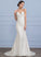 Lace Kailyn Train Wedding V-neck Trumpet/Mermaid Wedding Dresses Court Dress