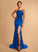 Prom Dresses Jocelyn Lace Sheath/Column Sweep Train Square With Sequins Neckline Jersey