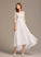 Mavis Lace Dress With A-Line Wedding Illusion Wedding Dresses Asymmetrical