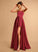Square Satin A-Line Floor-Length Neckline Prom Dresses Briana