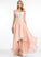A-Line Prom Dresses Off-the-Shoulder Sequins Asymmetrical Tianna With Chiffon