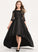 With Asymmetrical Satin A-Line Adalynn Lace Scoop Neck Junior Bridesmaid Dresses Ruffle