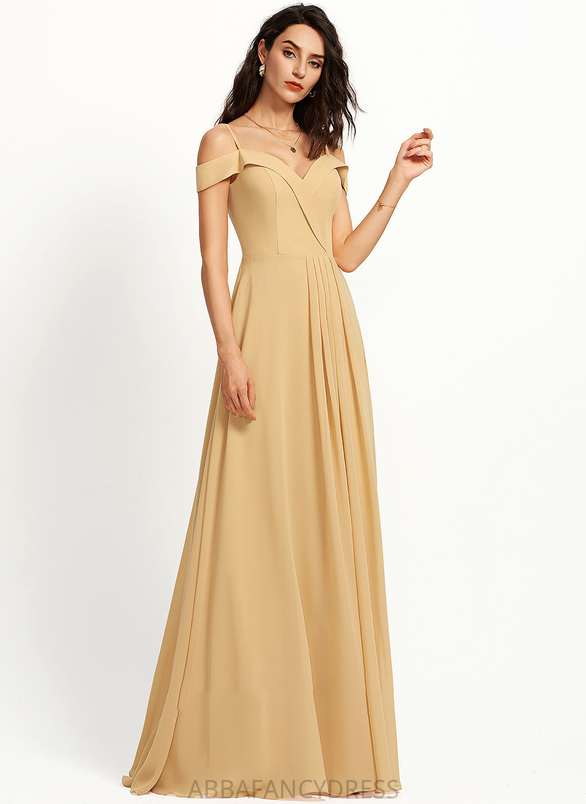 Floor-Length Prom Dresses Shaylee A-Line V-neck