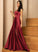 V-neck A-Line Neckline Floor-Length Length Silhouette Embellishment Pockets Fabric Elva Scoop Floor Length