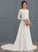 Shirley Wedding Dresses Scoop Train A-Line Court Dress Wedding Beading Chiffon Neck With
