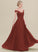 Embellishment Neckline Length Ruffle Floor-Length Silhouette Off-the-Shoulder Fabric A-Line Eva Sleeveless Floor Length