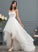 Sweetheart Tulle Sequins Dress Asymmetrical Wedding Dakota With Wedding Dresses A-Line Beading Bow(s)