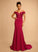 Floor-Length Trumpet/Mermaid Off-the-Shoulder Sequins Prom Dresses Stretch Crepe With Vanessa