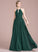 With Scoop Prom Dresses Carina Neck Chiffon Floor-Length A-Line Ruffle