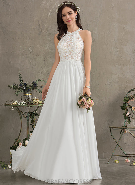 Lace Wedding Chiffon A-Line Marie Floor-Length Wedding Dresses Dress