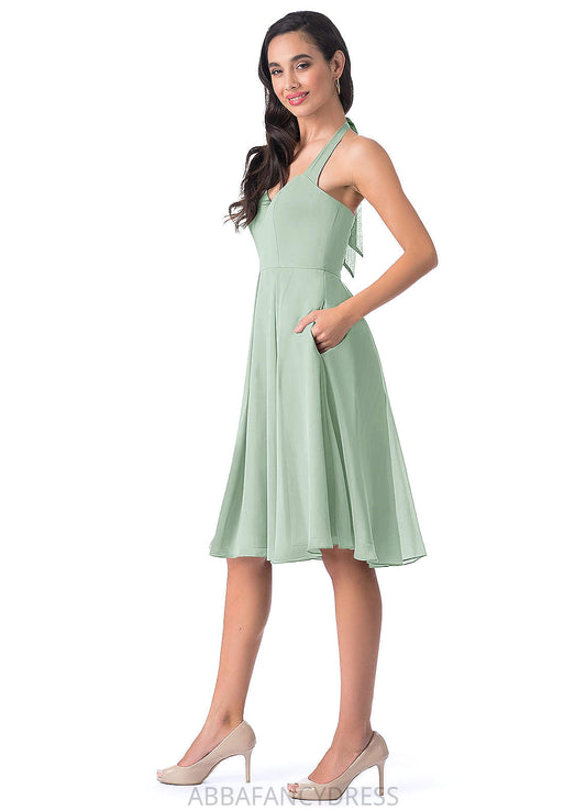 Felicity Sleeveless Spaghetti Staps A-Line/Princess Natural Waist Floor Length Bridesmaid Dresses