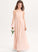 Scoop Floor-Length Neck Chiffon With Isabell A-Line Ruffle Junior Bridesmaid Dresses