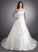 Chapel Sweetheart Dress Lace Cali With Train Wedding Beading Wedding Dresses Ball-Gown/Princess Satin