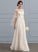 Chiffon Dress Floor-Length Sequins A-Line Bow(s) With Illusion Wedding Dresses Wedding Crystal Beading