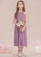 Chiffon Ruffle A-Line Junior Bridesmaid Dresses With Zaniyah Halter Tea-Length