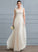 Sequins Dress A-Line Wedding Wedding Dresses Cassandra Beading With Floor-Length Chiffon