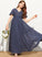 Lace Junior Bridesmaid Dresses With Alessandra Bow(s) Chiffon Floor-Length A-Line V-neck