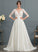 Satin Scoop With Train Wedding Ruffle Carolina Neck Dress Wedding Dresses Court Ball-Gown/Princess