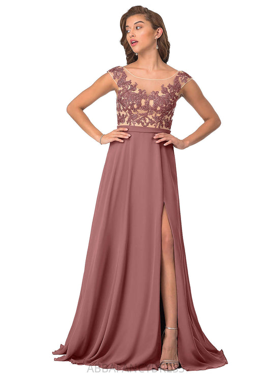 Kiersten A-Line/Princess Sleeveless V-Neck Floor Length Natural Waist Bridesmaid Dresses