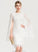 Scoop Cheryl Lace Wedding Dresses Sheath/Column Neck Knee-Length Wedding Dress