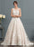 Ball-Gown/Princess Beading With Illusion Wedding Dress Court Train Jaslyn Sequins Wedding Dresses Tulle