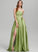 Split Pockets Front Satin Floor-Length Briana Strapless Prom Dresses With Ball-Gown/Princess