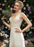 A-Line Renee Dress Floor-Length V-neck Front Wedding Split With Lace Wedding Dresses