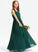 Chiffon A-Line With Elva Junior Bridesmaid Dresses Ruffle V-neck Floor-Length