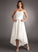 With Sweetheart Beading A-Line Tulle Lace Asymmetrical Wedding Dresses Janelle Wedding Dress