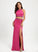 Prom Dresses Floor-Length Sequins Neck Scoop Beading With Sheath/Column Monserrat Jersey