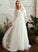 Beading Wedding Dresses With Dress Miya Sweep V-neck Wedding Sequins A-Line Train