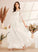 Ruffle Beading A-Line Jaylah With Wedding Floor-Length Illusion Dress Wedding Dresses
