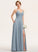 Ruffle Silhouette V-neck Floor-Length A-Line Neckline Pockets Embellishment Fabric Length Josephine A-Line/Princess