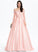 Sweep Satin With Jadyn Prom Dresses Ball-Gown/Princess Train Off-the-Shoulder Bow(s)