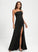 One-Shoulder Jersey Sheath/Column Amya Floor-Length Prom Dresses