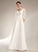 With V-neck Floor-Length Dress Wedding Dresses Wedding Lace Sheath/Column Annabel