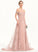 Off-the-Shoulder Tulle Raquel Sweep Sequins Chiffon A-Line Train With Prom Dresses