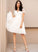Kailee V-neck Wedding Dresses Dress Chiffon Knee-Length With Wedding Lace A-Line