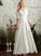 Front A-Line Floor-Length Wedding Dress Lace With Annabel V-neck Split Wedding Dresses