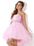 Short/Mini Sequins Amara Sweetheart A-Line/Princess With Tulle Prom Dresses Beading