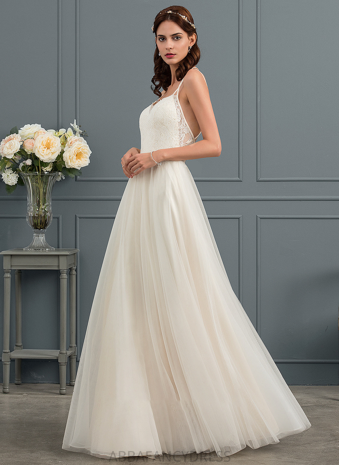 Wedding Dresses Wedding Tulle A-Line Kathy Dress Floor-Length Sweetheart