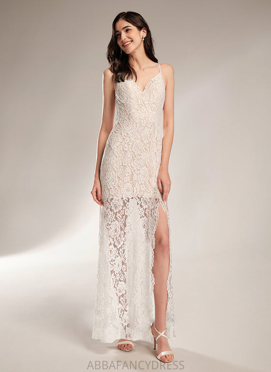 Dress Floor-Length Lace Wedding Dresses Sheath/Column Wedding Cynthia V-neck