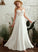 Beading Front With Wedding Dresses A-Line V-neck Floor-Length Split Dress Wedding Jaylah