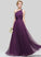 Length A-Line Fabric Silhouette Neckline One-Shoulder Embellishment Floor-Length Ruffle Myla A-Line/Princess Sleeveless