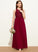 Floor-Length A-Line Junior Bridesmaid Dresses With Sanaa Lace Scoop Neck Chiffon Sequins
