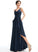 Neckline Floor-Length A-Line SplitFront Silhouette Embellishment V-neck Length Fabric Pockets Rebekah A-Line/Princess