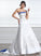 Beading Sash Wedding Dresses Court Strapless Ball-Gown/Princess Embroidered Wedding Train Dress Satin With Taylor