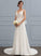 Wedding Dresses Chiffon A-Line Dress Wedding Court V-neck Marin Train