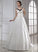 Wedding Dresses Wedding Sequins Ball-Gown/Princess Satin V-neck Chapel With Beading Train Abbey Embroidered Dress